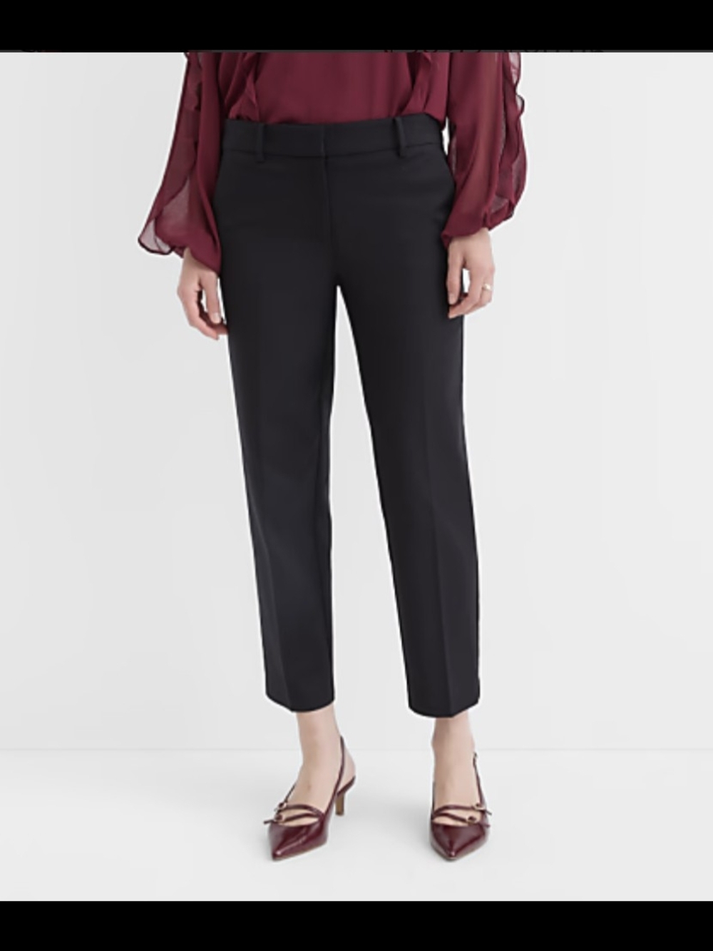 Loft Riviera Slim Curvy Pants Size 12 Black New Dressy Pants Trouser